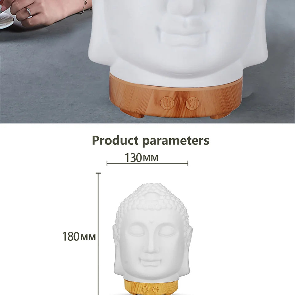 Smart Buddha Aroma-Diffusor mit WLAN & LED – Duft, Licht & Harmonie für dein Zuhause