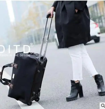 Oxford Trolley-Reisetasche mit Rollen – Leicht, Stylisch & Ideal für Unterwegs