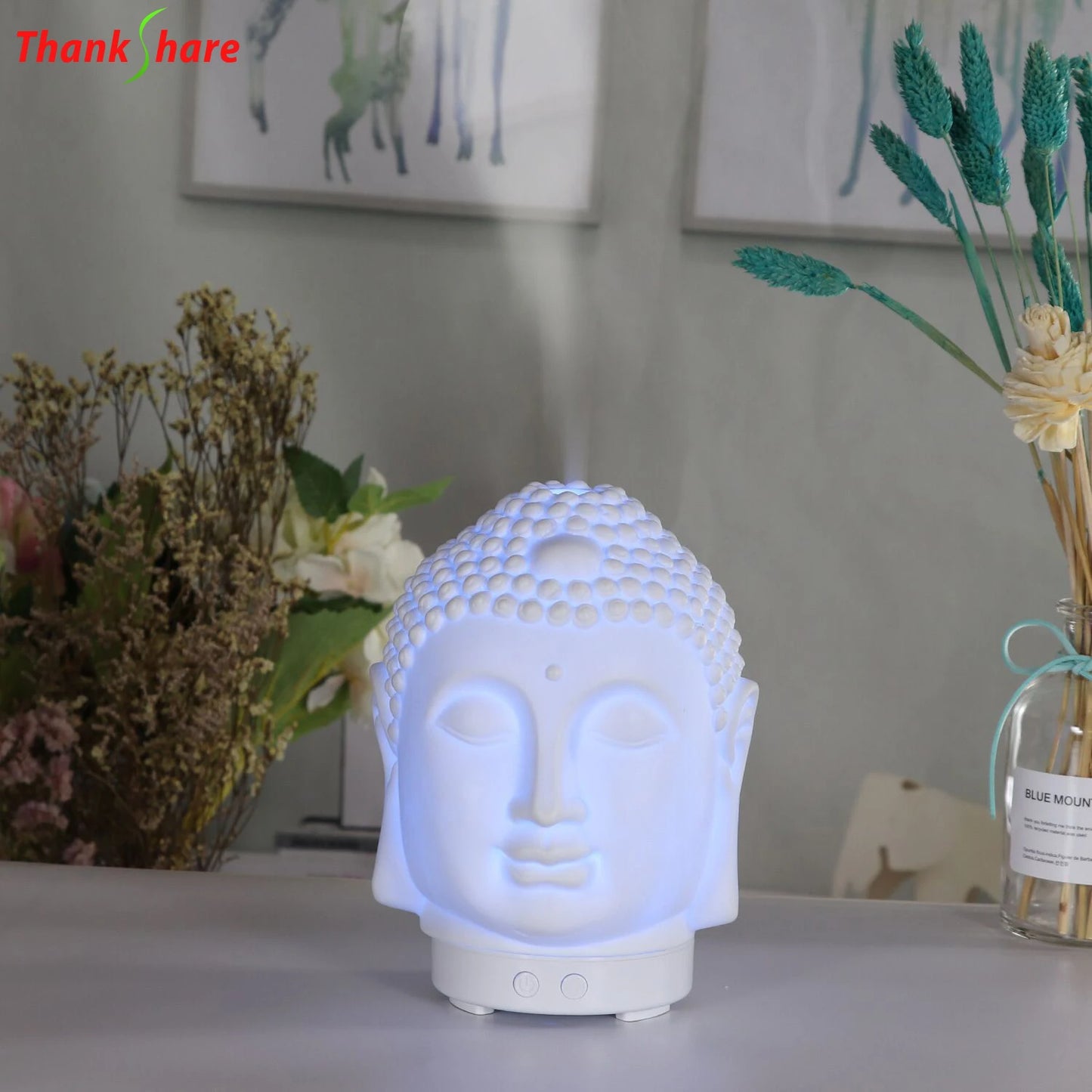 Smart Buddha Aroma-Diffusor mit WLAN & LED – Duft, Licht & Harmonie für dein Zuhause