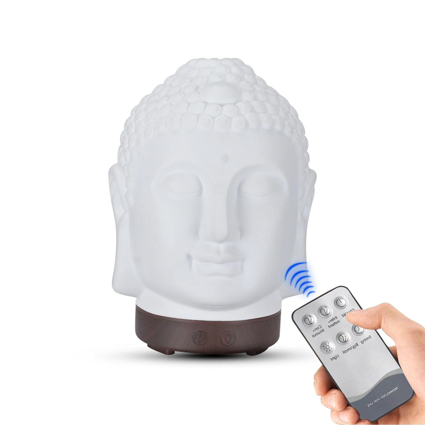 Smart Buddha Aroma-Diffusor mit WLAN & LED – Duft, Licht & Harmonie für dein Zuhause