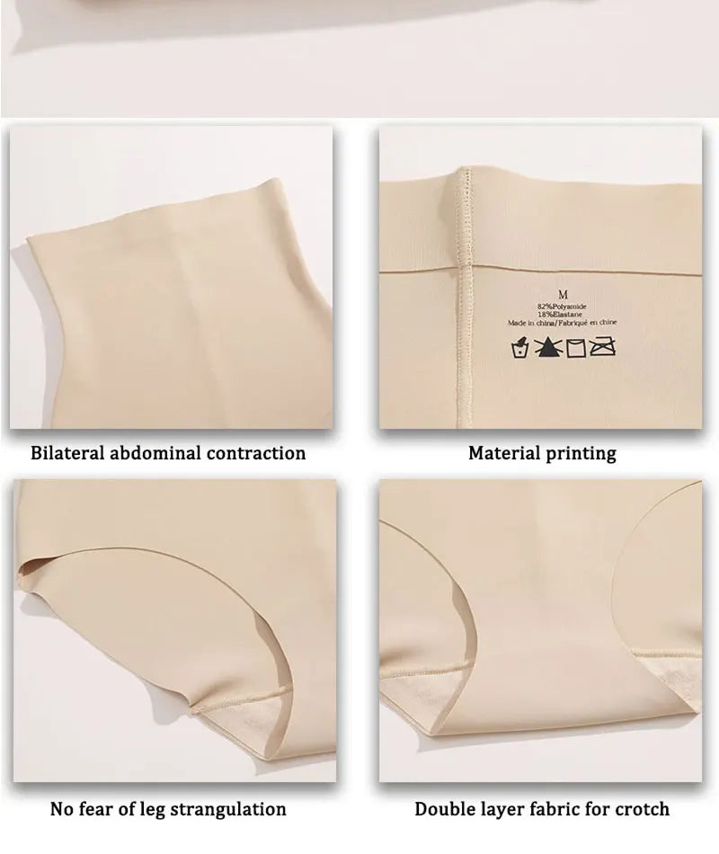 FINETOO High Waist Shapewear – Nahtlose Ice-Silk-Panty für glatte Silhouetten (2024)