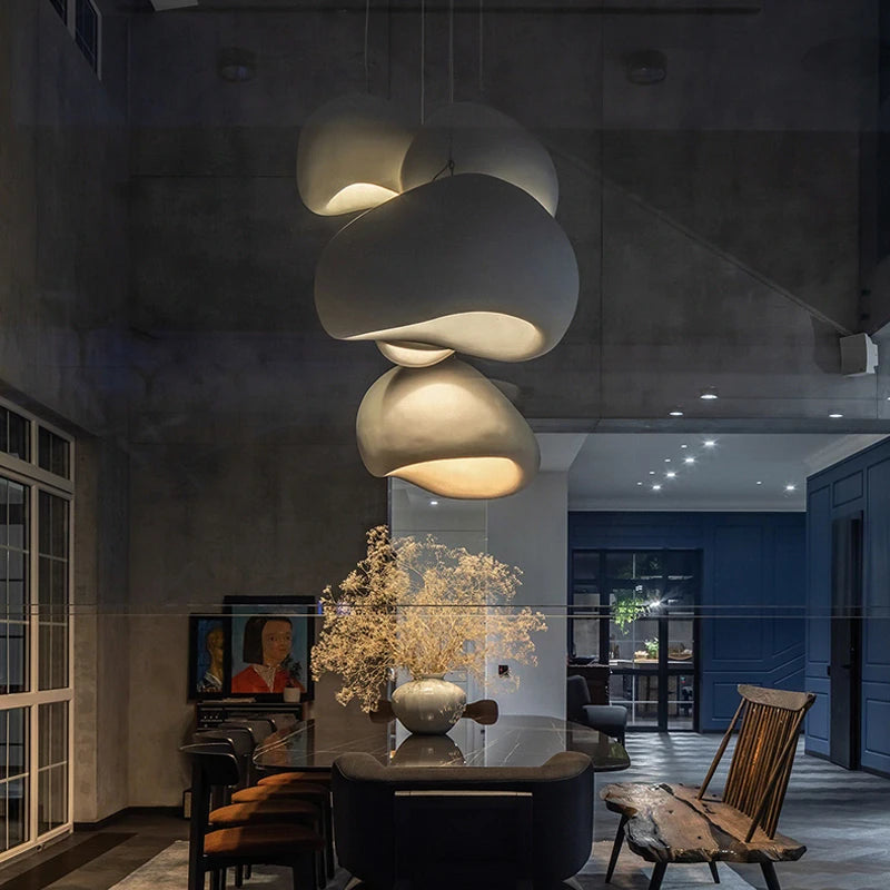 ✨ Nordic Eleganz trifft Wabi-Sabi – Moderne LED-Hängeleuchte