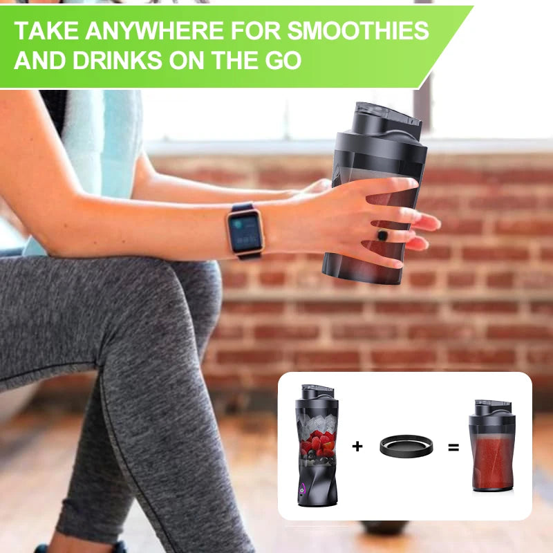 KIRAINAFLY HD-10 Personal Blender – Kabelloser 360W-Mixer für Smoothies, Shakes & unterwegsutdoor Mixing Cup