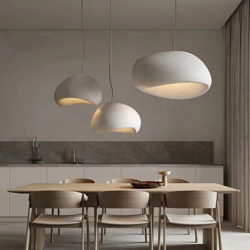 ✨ Nordic Eleganz trifft Wabi-Sabi – Moderne LED-Hängeleuchte