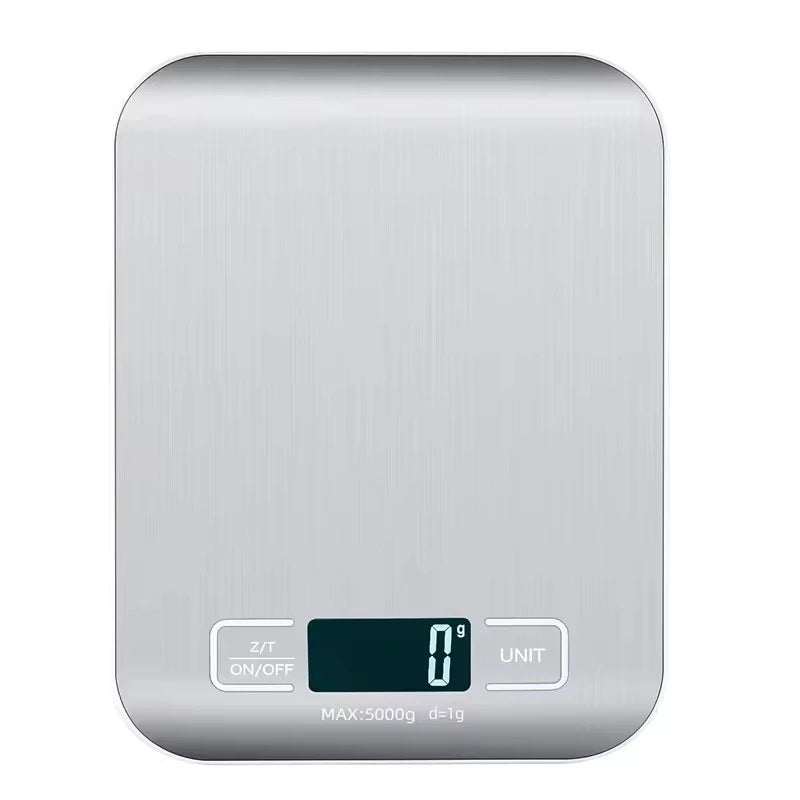 Digitale Küchenwaage aus Edelstahl mit LED-Display – 1g-Präzision, minimalistisches Design für Kochen, Snacks & Wohlbefinden