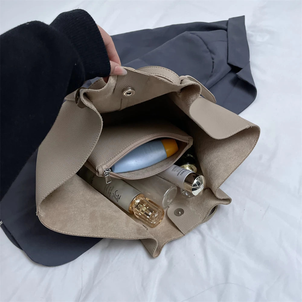 2-in-1 Luxus Shopper & Schultertasche – Stil & Funktion für moderne Frauen