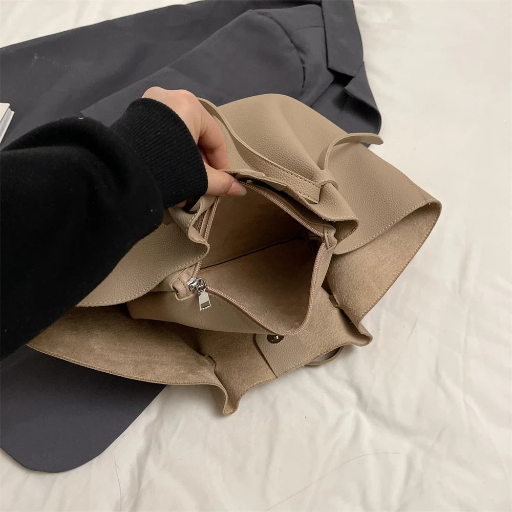 2-in-1 Luxus Shopper & Schultertasche – Stil & Funktion für moderne Frauen