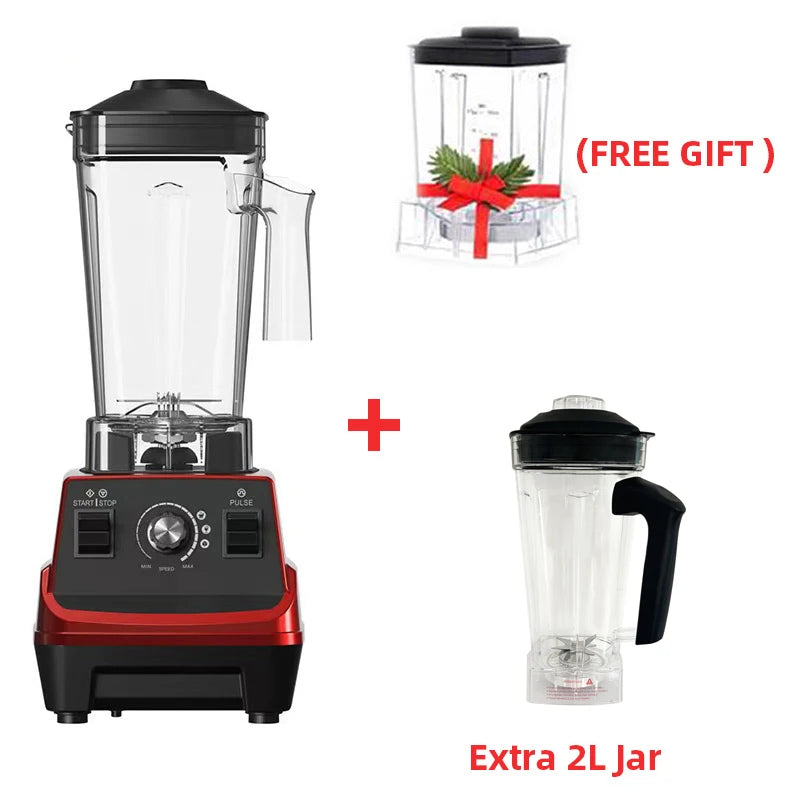 BioloMix Mini Pro 1800W Hochleistungs-Standmixer – Doppelbehälter für Smoothies, Säfte & mehr