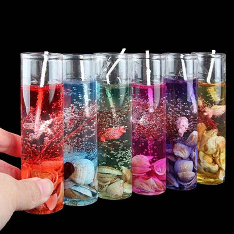 Aromatische Jelly-Kerze mit Meermotiven – Romantik & Duft in einem Glas
