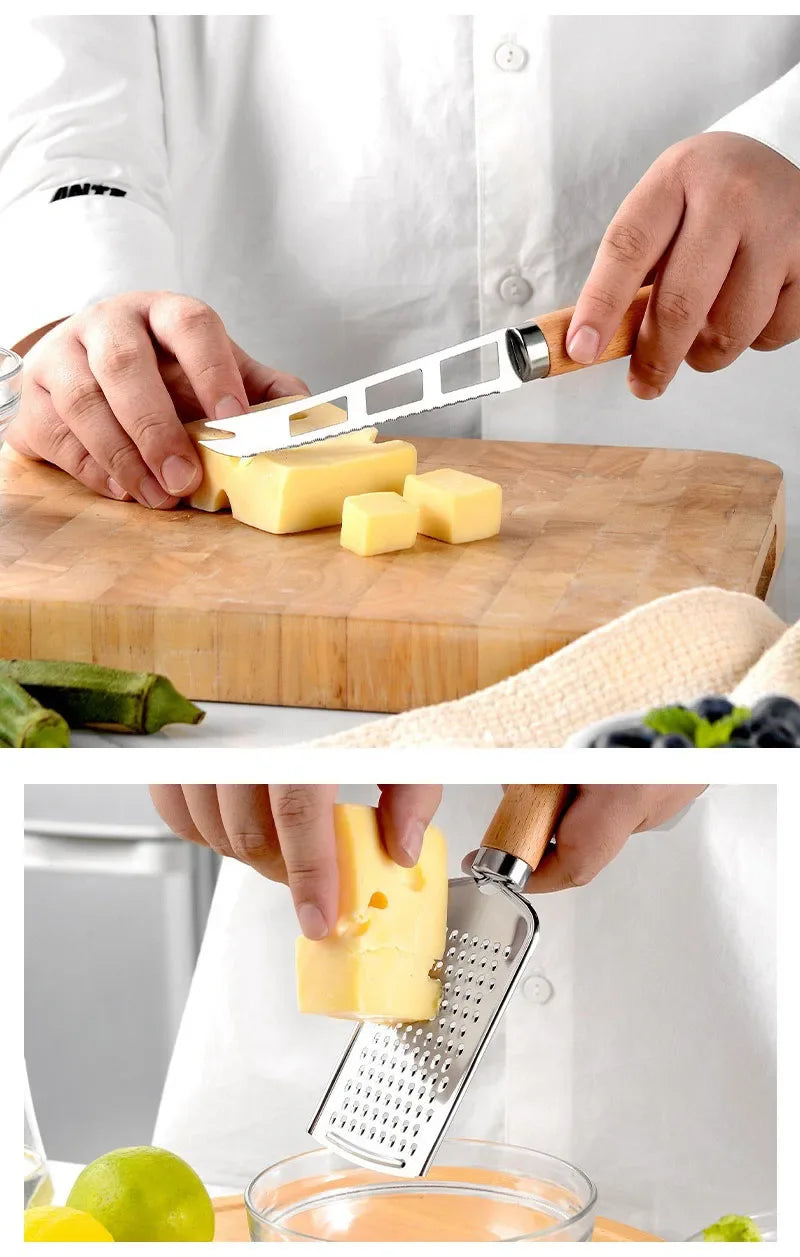 Küchenhelfer-Set – 9-teiliges Set mit Holzgriff für stilvolles Kochen & Backen