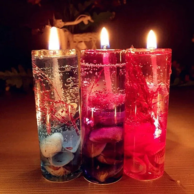 Aromatische Jelly-Kerze mit Meermotiven – Romantik & Duft in einem Glas
