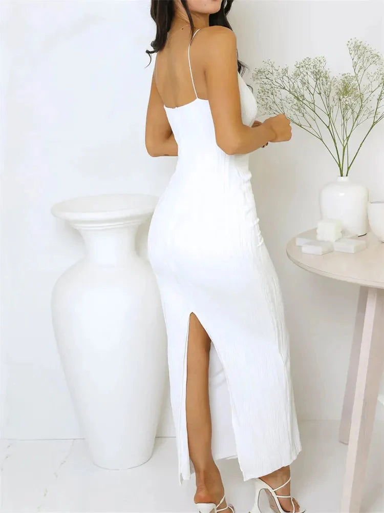 Sexy Maxikleid mit Rückenschlitz – Dein Auftritt für heiße Sommernächte