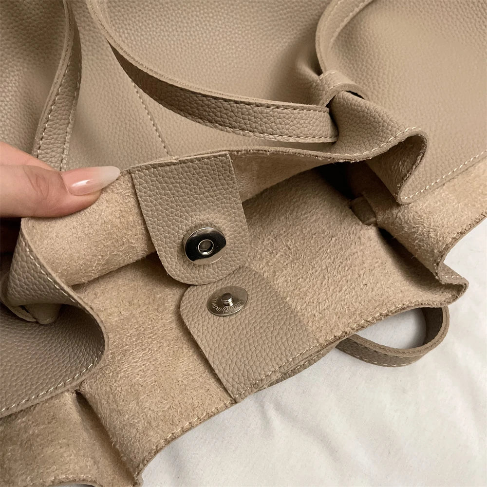 2-in-1 Luxus Shopper & Schultertasche – Stil & Funktion für moderne Frauen