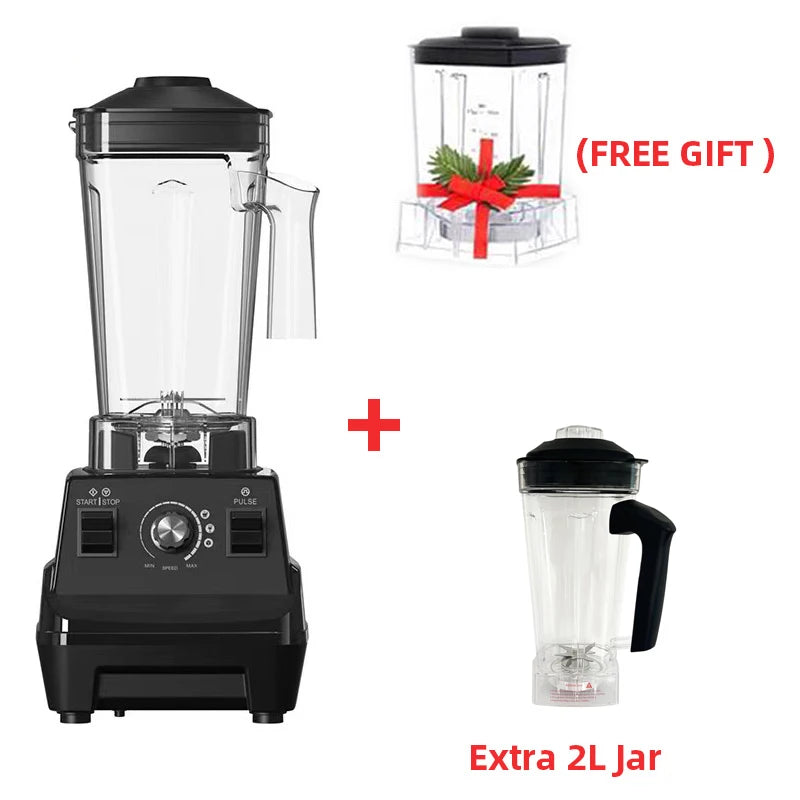 BioloMix Mini Pro 1800W Hochleistungs-Standmixer – Doppelbehälter für Smoothies, Säfte & mehr