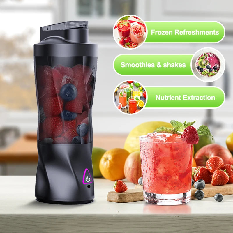 KIRAINAFLY HD-10 Personal Blender – Kabelloser 360W-Mixer für Smoothies, Shakes & unterwegsutdoor Mixing Cup