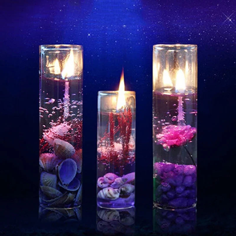 Aromatische Jelly-Kerze mit Meermotiven – Romantik & Duft in einem Glas