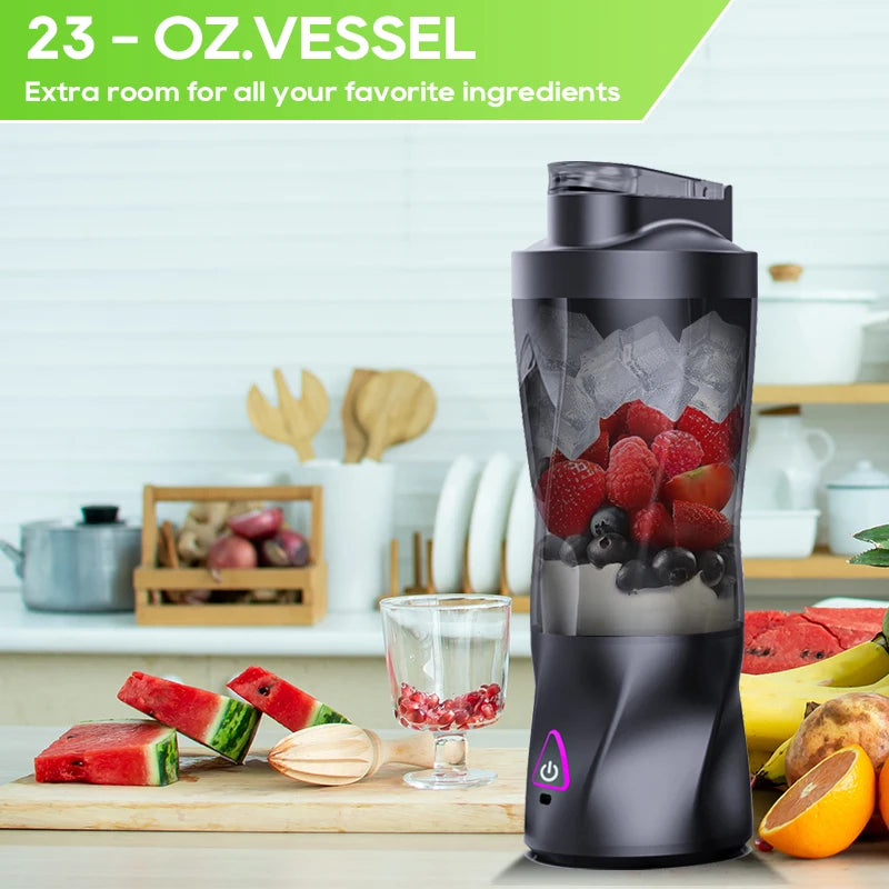 KIRAINAFLY HD-10 Personal Blender – Kabelloser 360W-Mixer für Smoothies, Shakes & unterwegsutdoor Mixing Cup