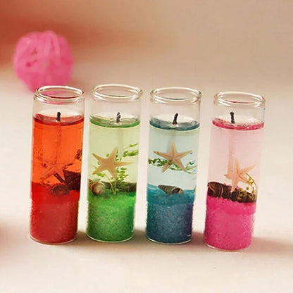 Aromatische Jelly-Kerze mit Meermotiven – Romantik & Duft in einem Glas