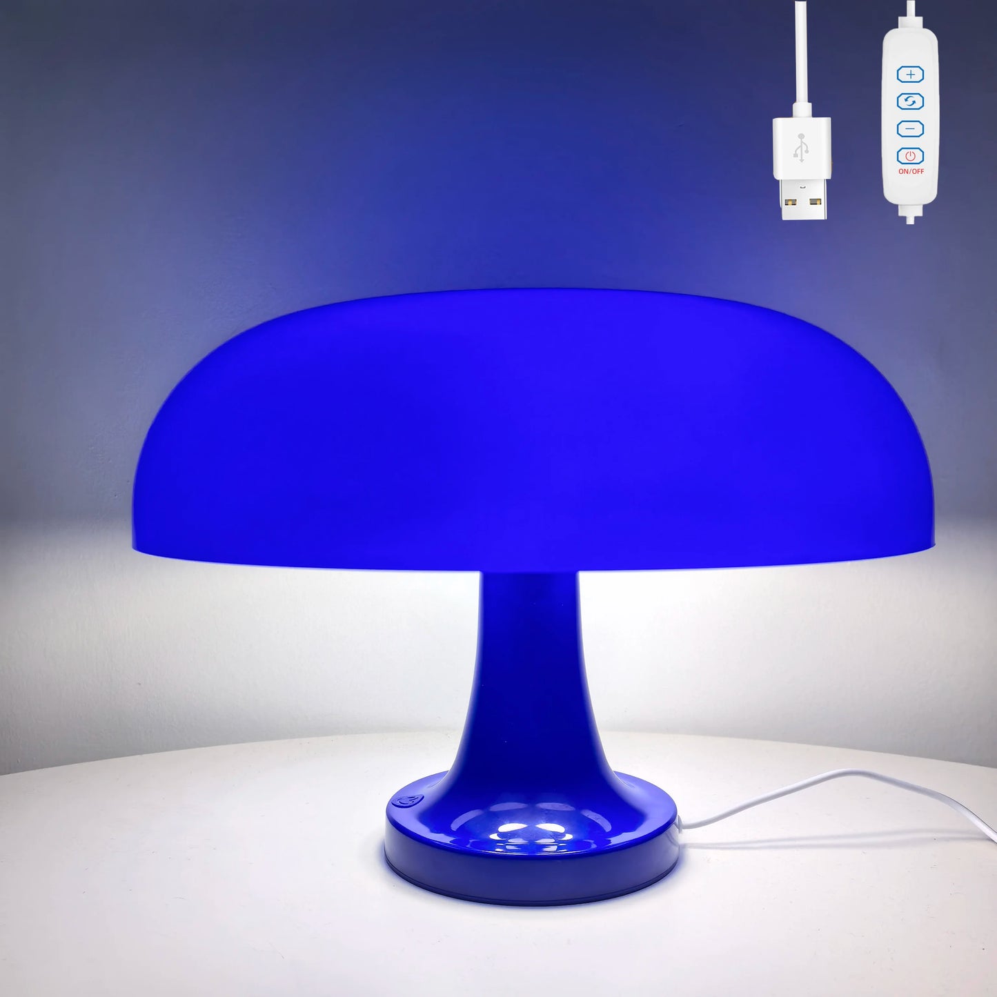 Classic Mushroom Table Lamp Modern Bauhaus Art Table Lamp Bedroom Bedside Lamp Danish Designer Orange Decorative Table Lamp