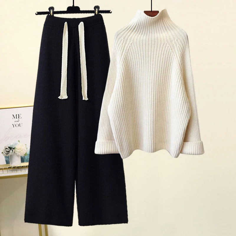 2-teiliges Winter-Strickset – Eleganz & Komfort für kalte Tage