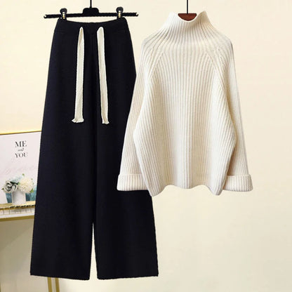 2-teiliges Winter-Strickset – Eleganz & Komfort für kalte Tage