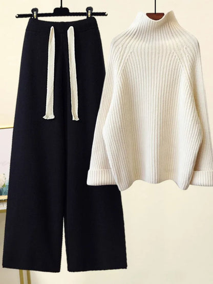 2-teiliges Winter-Strickset – Eleganz & Komfort für kalte Tage