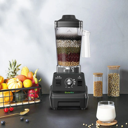 BioloMix Mini Pro 1800W Hochleistungs-Standmixer – Doppelbehälter für Smoothies, Säfte & mehr