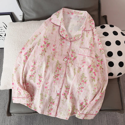 Zweiteiliges Baumwoll-Pyjama-Set – Einfach & bequem für Zuhause