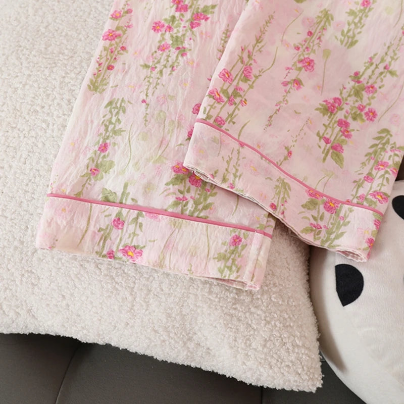Zweiteiliges Baumwoll-Pyjama-Set – Einfach & bequem für Zuhause