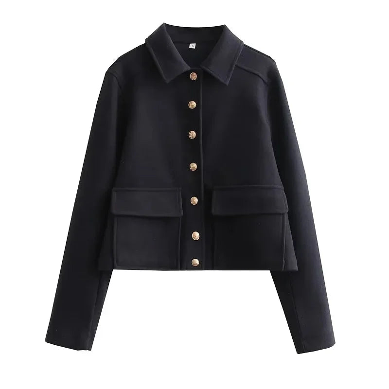 Trendige Aviator-Crop-Jacke für Damen – Stil