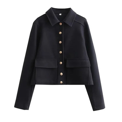 Trendige Aviator-Crop-Jacke für Damen – Stil