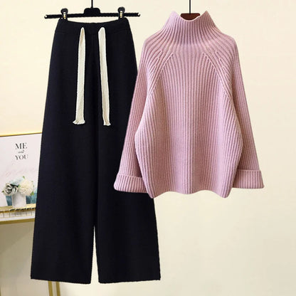 2-teiliges Winter-Strickset – Eleganz & Komfort für kalte Tage