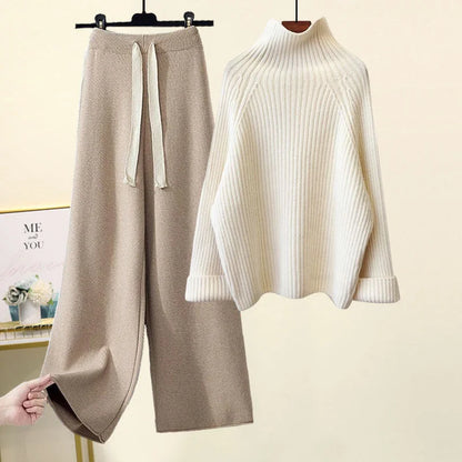 2-teiliges Winter-Strickset – Eleganz & Komfort für kalte Tage