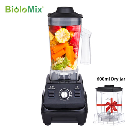 BioloMix Mini Pro 1800W Hochleistungs-Standmixer – Doppelbehälter für Smoothies, Säfte & mehr
