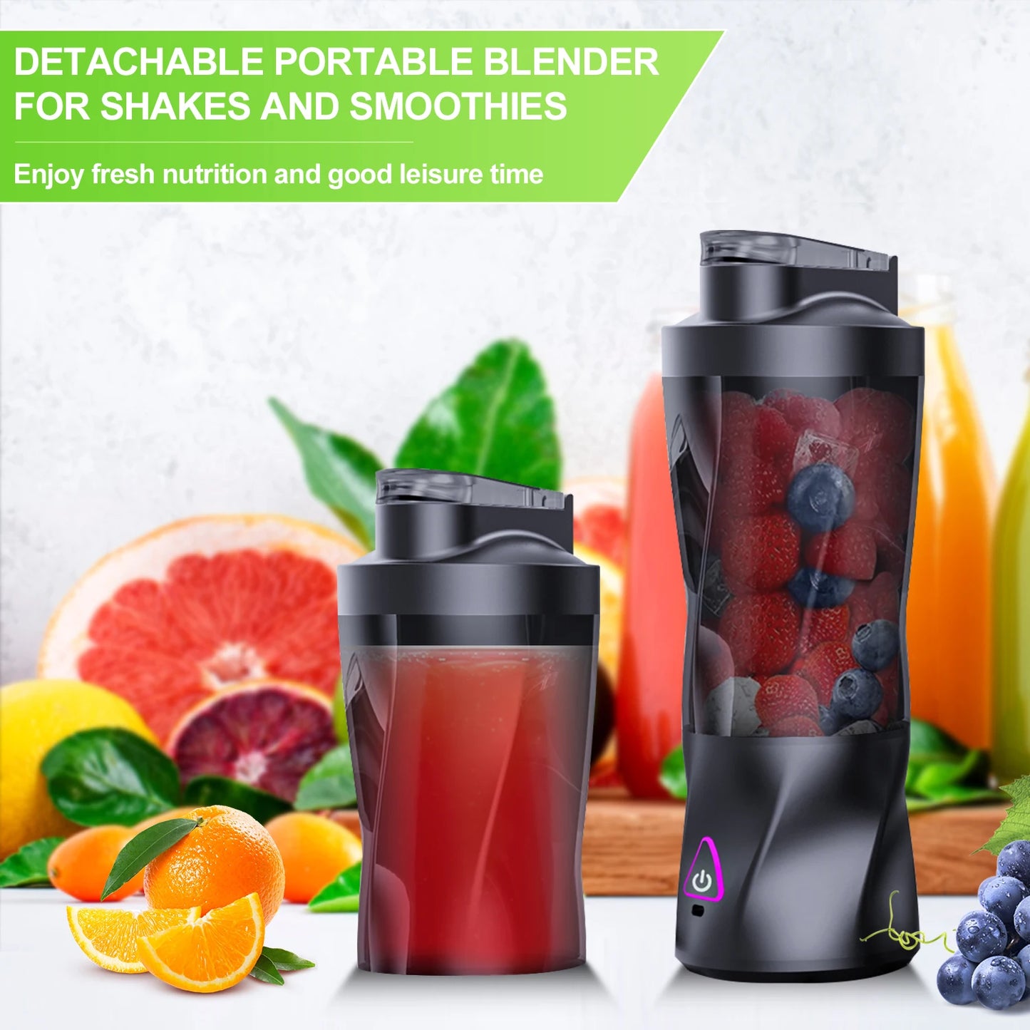 KIRAINAFLY HD-10 Personal Blender – Kabelloser 360W-Mixer für Smoothies, Shakes & unterwegsutdoor Mixing Cup