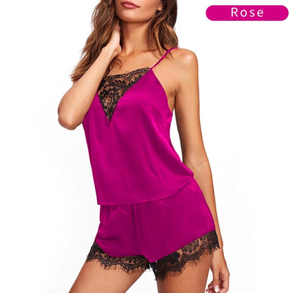 Febelle 2-teiliges Satin-Lingerie-Set – Verführerisch schön für Nacht & Gefühl