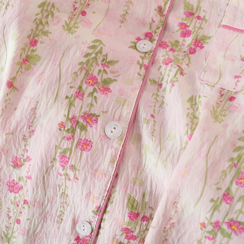 Zweiteiliges Baumwoll-Pyjama-Set – Einfach & bequem für Zuhause