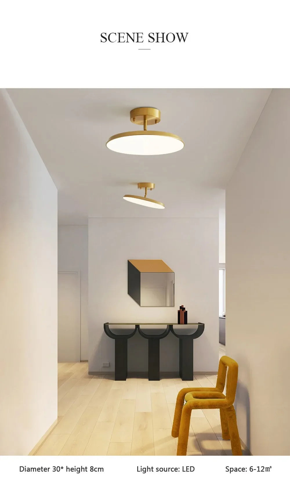 Moderne LED-Deckenleuchte – Minimalistisches Design trifft auf Eleganz