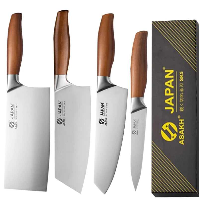4-teiliges Japanisches Küchenmesser-Set – Präzision & Stil für deine Küche