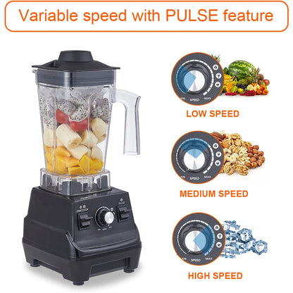 BioloMix Mini Pro 1800W Hochleistungs-Standmixer – Doppelbehälter für Smoothies, Säfte & mehr