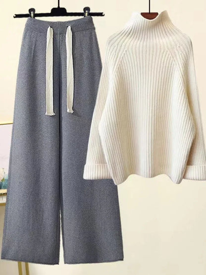 2-teiliges Winter-Strickset – Eleganz & Komfort für kalte Tage