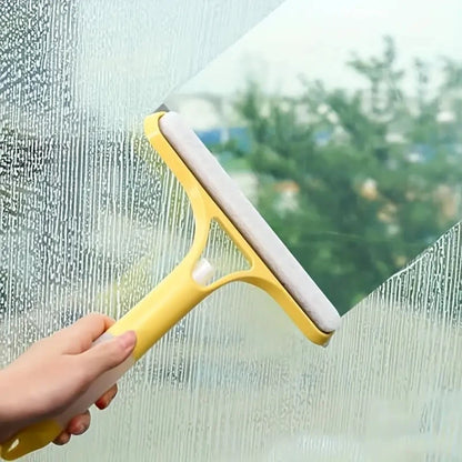 3-in-1 Fensterwischer mit Sprühflasche – Spiegel & Glas streifenfrei reinigen